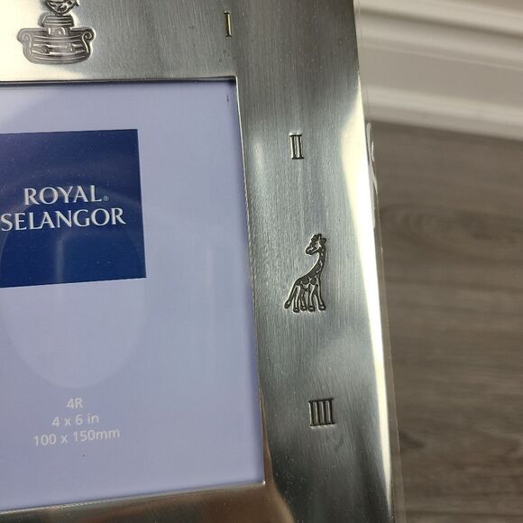 ROYAL Selangor Pewter 4×6 Baby Photo Picture Frame - Picture 8 of 17